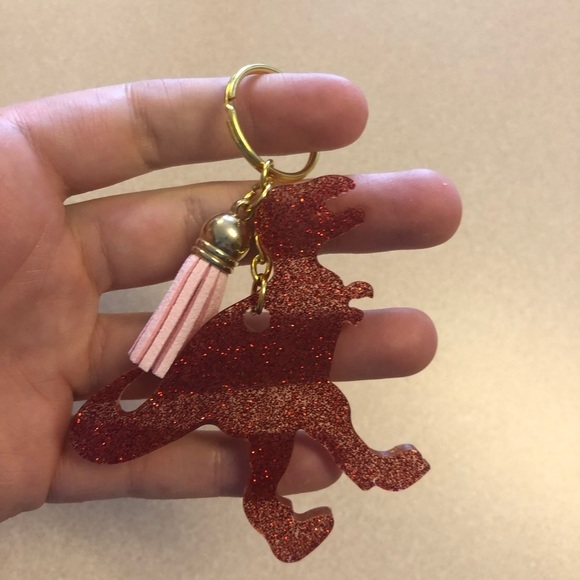 Handmade Dinosaur Keychain - Picture 2 of 6